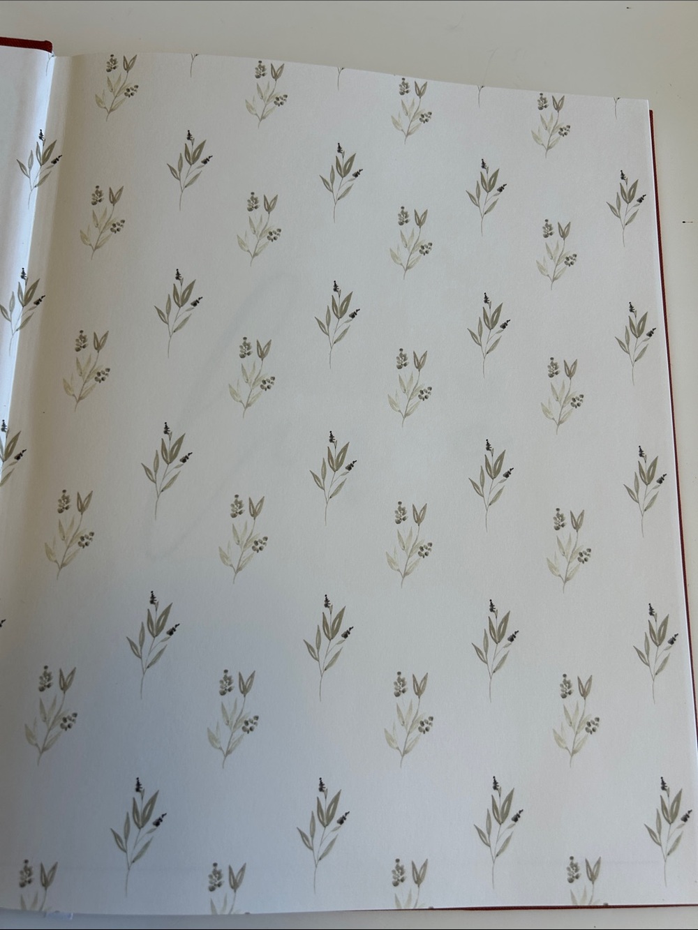 Baby Keepsake Memory Book - Rust Red - Picture 5 of 16